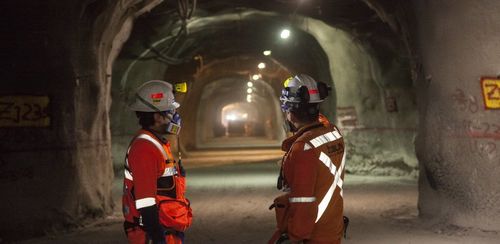 O Chile Codelco com nossa lâmpada de mineração