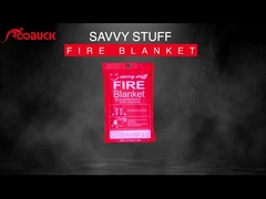 Cobertura da fibra de vidro do fogo da emergência resistente ao calor para a casa e a escola