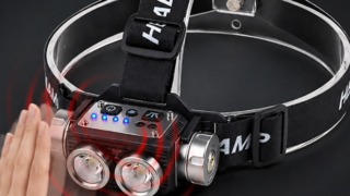Farol duplo de mineração LED IPX4 à prova d'água tipo C de carregamento