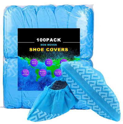 comprar As sapatas 16.9in descartáveis não tecidas cobrem o hospital impermeável da tampa da sapata do pessoal médico Fabricação em linha