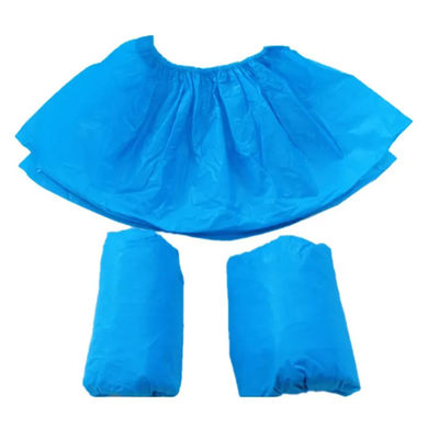 comprar O peso leve azul do hospital desliza não sapatas descartáveis cobre o filme 20GSM para dentro Fabricação em linha