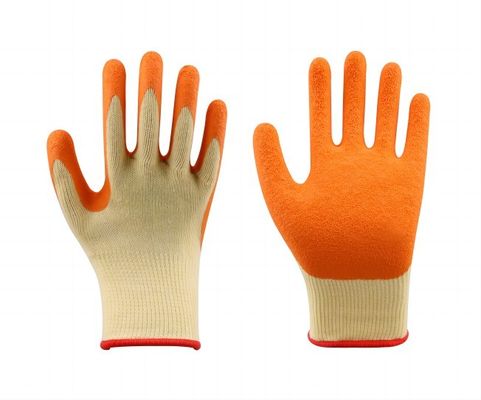 comprar Luvas resistentes mergulhadas de borracha de revestimento da mão das luvas do látex para trabalhadores da construção Fabricação em linha