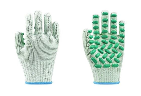 comprar Luvas de trabalho de segurança de revestimento de policotão com revestimento de pontos de látex e protecção ANSI/ISEA 138 Nível 2 Fabricação em linha