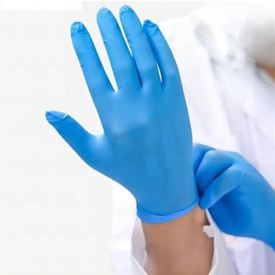comprar Luvas protetoras pretas 3.5gr descartável azul do nitrilo das luvas descartáveis do CE a 6.5gr Fabricação em linha