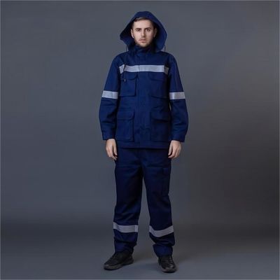 comprar combinações impermeáveis da segurança dos uniformes do trabalho da segurança da resistência de desgaste 115gsm para trabalhadores Fabricação em linha