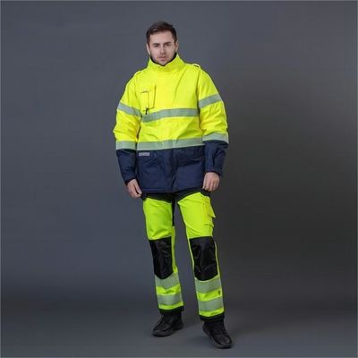 comprar 220-260gm Trajes de trabalho de segurança ignífugos, ignífugos e retardadores de chamas de alta visibilidade para trabalhadores da indústria Fabricação em linha