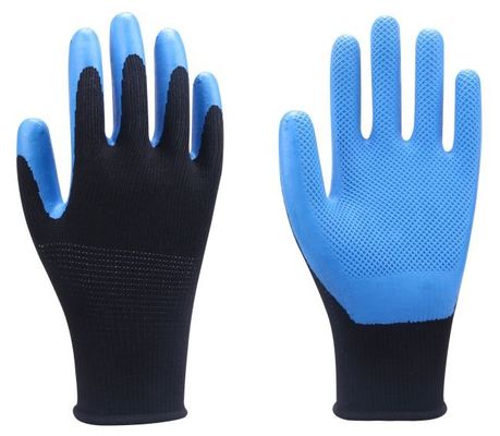 comprar Luvas resistentes ao deslizamento revestidas em Eco-Latex de 10 Gauge com revestimento de poliéster sem costura para segurança e conforto Fabricação em linha
