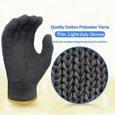 comprar Luvas leves de algodão laváveis ​​e duráveis ​​para trabalho de segurança e uso industrial Fabricação em linha