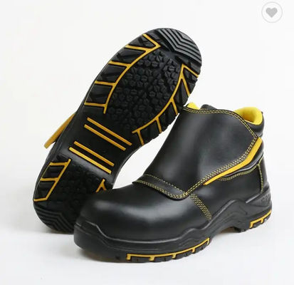comprar Resistência a altas temperaturas S3 SRC Anti-quebra-quebra Sapatos de segurança de soldagem Botas de couro para uso industrial Fabricação em linha