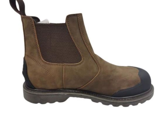 comprar Pontapé de borracha do couro de Crazy Horse das botas da segurança de Goodyear da saída fora do protetor Toe Work de aço Fabricação em linha