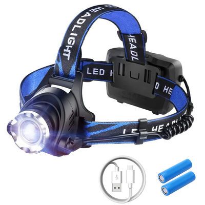 comprar 300 lumens Brilho à prova d'água IPX4 Ângulo ajustável Farol LED Tocha para acampamento e caminhada Fabricação em linha