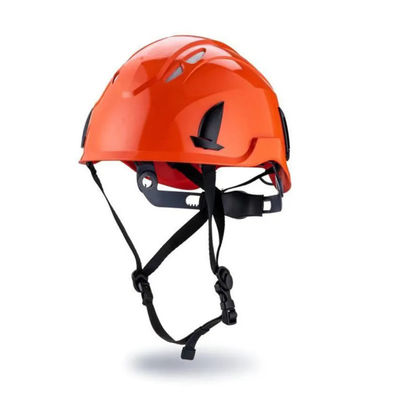 Bom preço. Capacete de segurança do alpinismo do capacete de segurança da cabeça do petróleo do PC do ABS com catraca ajustável on-line