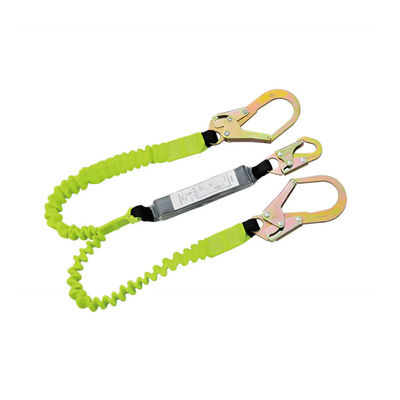 Bom preço. Correia resistente da detenção da queda da absorção de choque do webbing de 50mm com comprimento ajustável 1380mm-1800mm e absorvedor de energia com pernas gêmeas on-line