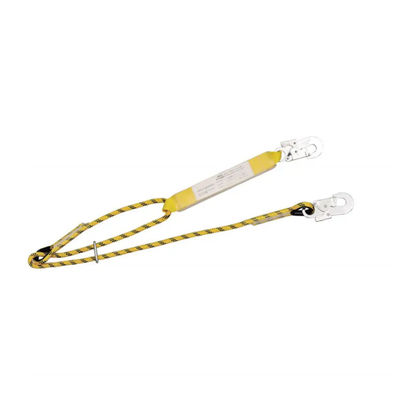 Bom preço. 1460 a 1988 mm Cordel de segurança ajustável com corda de manto central e absorvedor de energia amarelo para parar a queda on-line