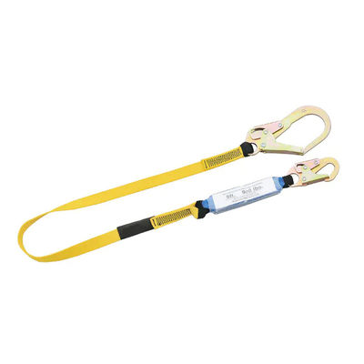 Bom preço. 30mm Poliéster Double Hooks Regular Safety Lanyard para protecção contra quedas e absorção de choques on-line