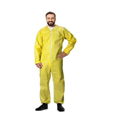 Bom preço. Tipo 3 terno protetor químico protetor descartável amarelo do PPE da combinação 6XL descartável on-line