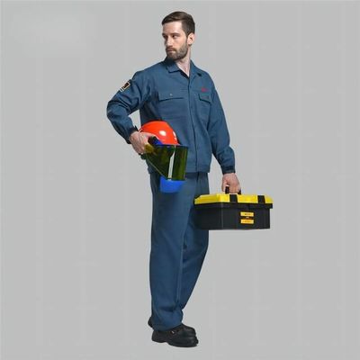 Bom preço. Uniformes de trabalho de segurança para engenheiros elétricos com tecido inerentemente retardador de chama para proteção contra flashes de arco, padrão NFPA 70E, leve e confortável on-line