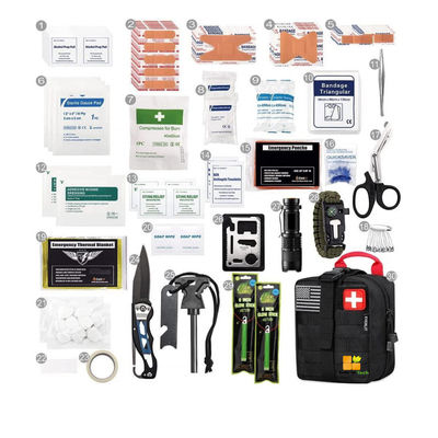 Bom preço. Kit de sobrevivência exterior de Kit Pouch Gear Outdoor Emergency dos primeiros socorros da segurança ISO13485 on-line
