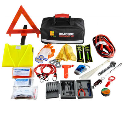 Bom preço. Kit de primeiros socorros automotivos com cabo jumper de 500 A com certificação CE e ISO 13485 e vida útil de 3 anos on-line