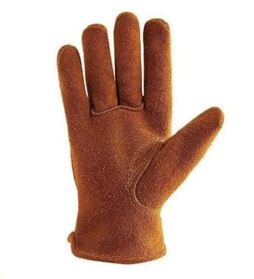 Bom preço. Luvas de couro resistentes ao calor, flexíveis para uso em soldagem e segurança na construção on-line