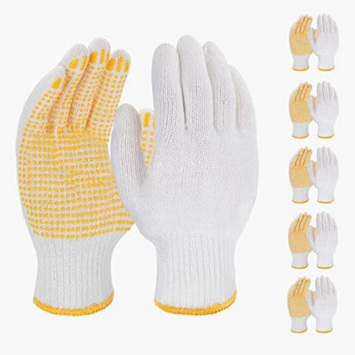 Bom preço. L XL XXL Luvas de trabalho de segurança leves e resistentes ao desgaste antiderrapantes Luvas de algodão para mãos on-line