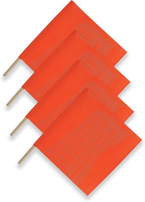 Bom preço. As bandeiras alaranjadas altas da segurança rodoviária de Visiblity jardinam bandeira polo para o reboco das cargas do caminhão on-line