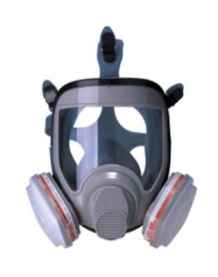 Bom preço. Respirador facial completo cinza TPE com conexão de baioneta de janela grande certificado pela CE para defesa contra gás contra poeira on-line