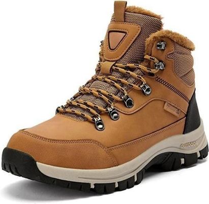 Bom preço. Botas de segurança antiderrapantes, resistentes à água e ao frio, com forro de lã para trabalho ao ar livre on-line