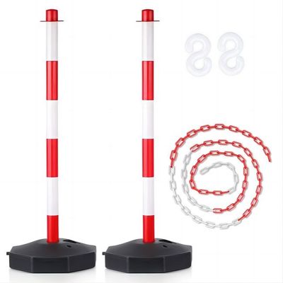 Bom preço. Cones do Delineator do tráfego de 2 blocos 86cm com plástico baixo do PE dos acessórios da segurança rodoviária de Fillable on-line