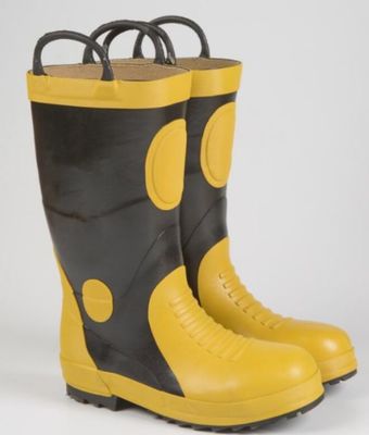 Bom preço. Botas de trabalho antiderrapagem resistentes ao calor e à perfuração Botas de segurança para bombeiros EU35-EU48 on-line