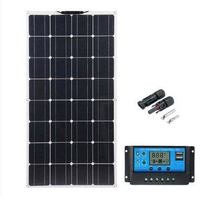 Bom preço. Painel solar impermeável 100W 12V de Flexiable Monocrystalline com controlador da carga on-line