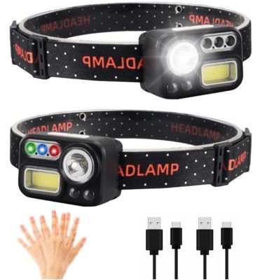 Bom preço. 500 lumens Farol LED com sensor de movimento e bateria recarregável para atividades ao ar livre on-line
